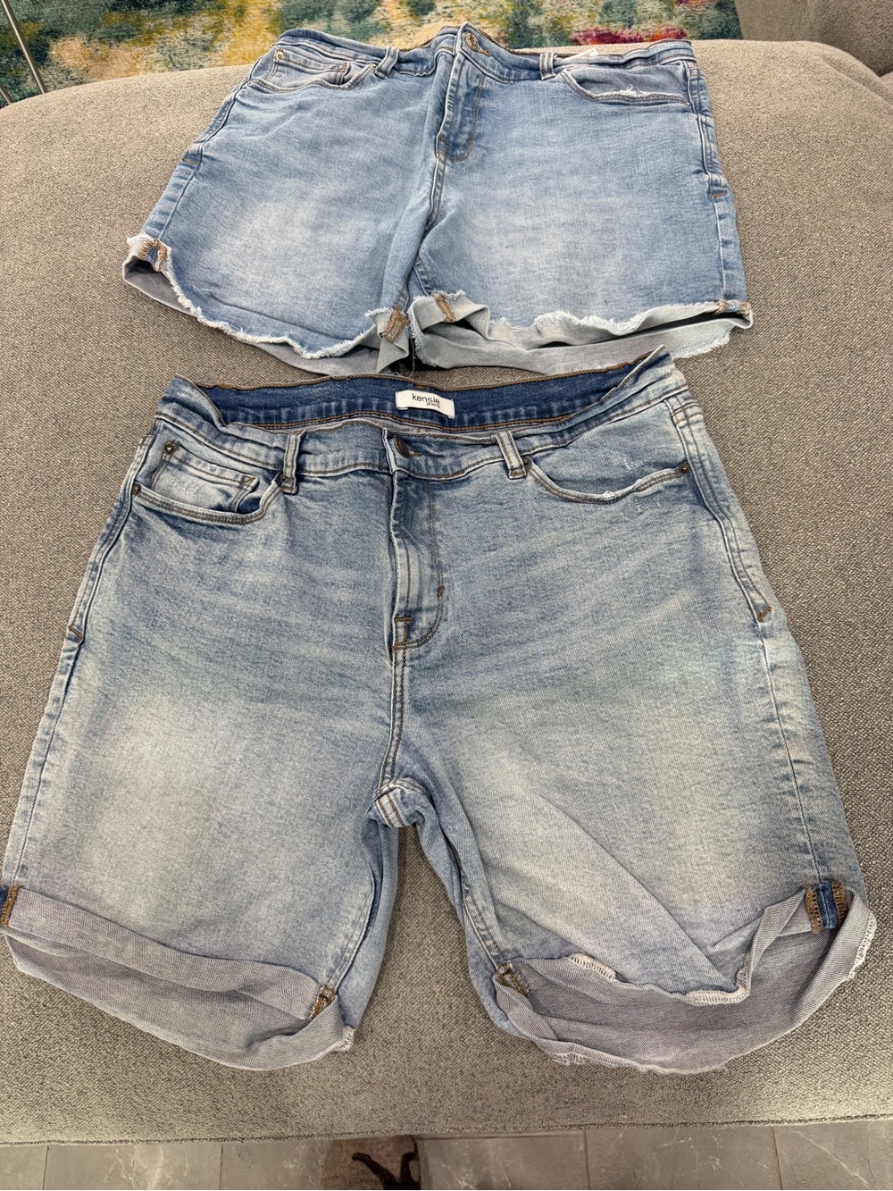 Kensie Light Blue Denim Jean Shorts - 2 pairs